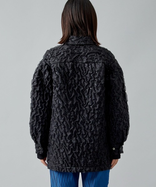 BELPER（ベルパー）の「【BELPER/(ベルパー)】シュリンクシャツジャケット（その他アウター・レディース・ホワイト/ブラック・FREE）」の18枚目の写真