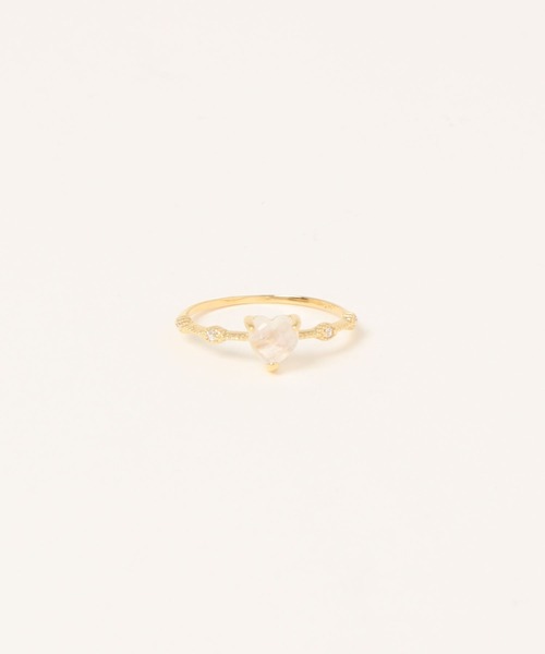 ハート型クリスタルリング crystal heart ring～ｸﾘｽﾀﾙﾊｰﾄﾘﾝｸﾞ | flower／フラワー公式通販