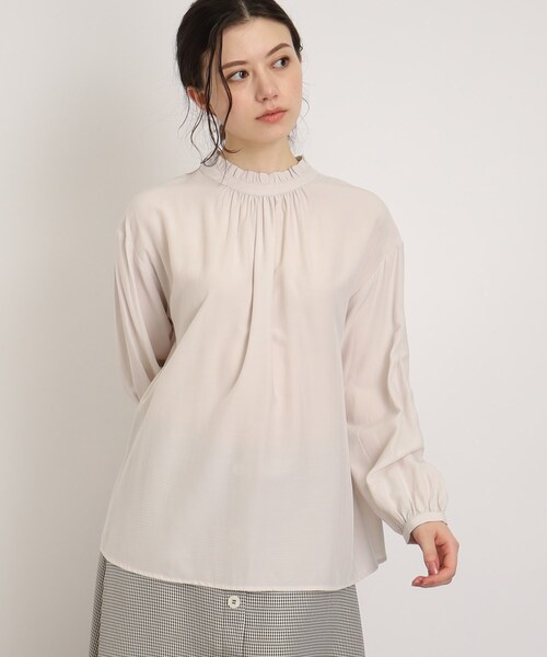 DRESKIP（ドレスキップ）の「◆フリルスタンドカラーブラウス（シャツ/ブラウス・レディース・ブラック/ライトグリーン/ライトグレー・02/03）」の22枚目の写真