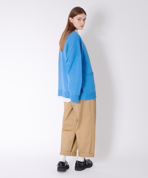 ONCILY(オンシェリー)の「OVER SIZED COLOR KNIT CARDIGAN / オーバーサイズカラーニットカーディガン(カーディガン/ボレロ・メンズ・グリーン/マスタード/アイボリー/ライトブルー・LARGE/MEDIUM)」の13枚目の写真