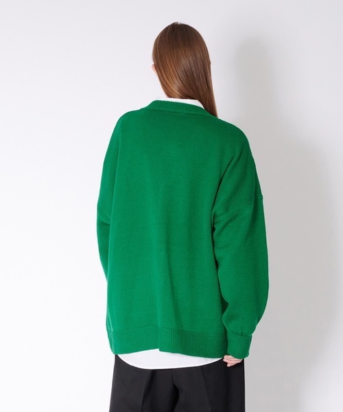 オリーブグリーン パターンニット カーディガン　グレッグローレン ポロ ラルフ ローレン POLO RALPH LAUREN ケーブルニット ウール