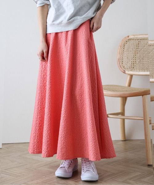AMELY(エミリー)の「Aラインスカート(スカート・レディース・ブラック/グレー/オレンジ/ピンク/アイボリー・M/L)」の5枚目の写真