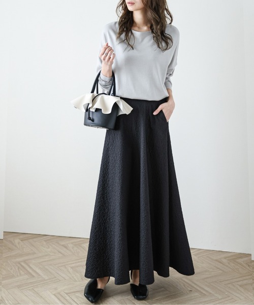 AMELY(エミリー)の「Aラインスカート(スカート・レディース・ブラック/グレー/オレンジ/ピンク/アイボリー・M/L)」の22枚目の写真