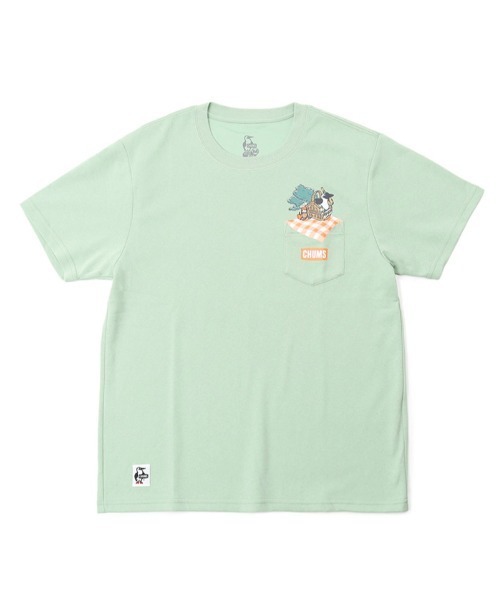 CHUMS（チャムス）の「CHUMS/チャムス Picnic Booby Pocket T-Shirt Tシャツ/半袖 アウトドア/キャンプ CH01-2192（Tシャツ/カットソー・メンズ・ブラック/レッド/グリーン/ホワイト・XXL/M/L/XL）」の20枚目の写真