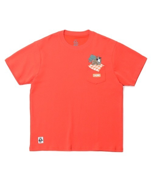 CHUMS（チャムス）の「CHUMS/チャムス Picnic Booby Pocket T-Shirt Tシャツ/半袖 アウトドア/キャンプ CH01-2192（Tシャツ/カットソー・メンズ・ブラック/レッド/グリーン/ホワイト・XXL/M/L/XL）」の18枚目の写真