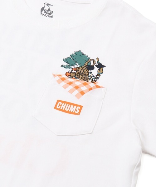 CHUMS（チャムス）の「CHUMS/チャムス Picnic Booby Pocket T-Shirt Tシャツ/半袖 アウトドア/キャンプ CH01-2192（Tシャツ/カットソー・メンズ・ブラック/レッド/グリーン/ホワイト・XXL/M/L/XL）」の10枚目の写真