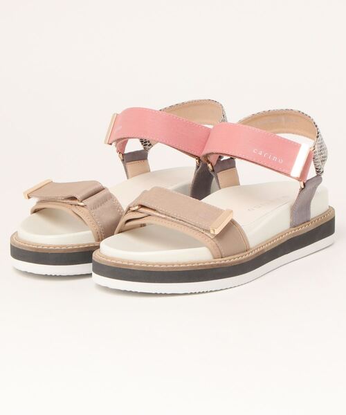 carino（カリーノ）の「厚底スポーティーサンダル（サンダル・レディース・ベージュ/シルバー/アイボリー/ブラック・S/M/L/LL）」の4枚目の写真