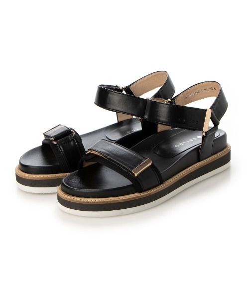 carino（カリーノ）の「厚底スポーティーサンダル（サンダル・レディース・ベージュ/シルバー/アイボリー/ブラック・S/M/L/LL）」の3枚目の写真