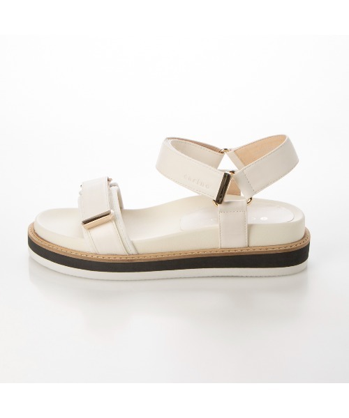 carino（カリーノ）の「厚底スポーティーサンダル（サンダル・レディース・ベージュ/シルバー/アイボリー/ブラック・S/M/L/LL）」の6枚目の写真