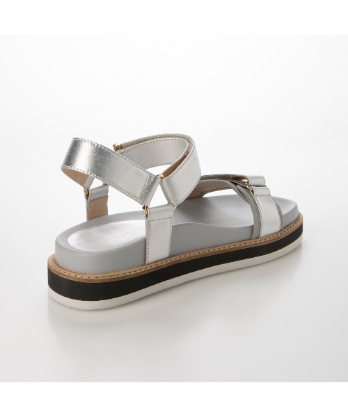 carino（カリーノ）の「厚底スポーティーサンダル（サンダル・レディース・ベージュ/シルバー/アイボリー/ブラック・S/M/L/LL）」の21枚目の写真