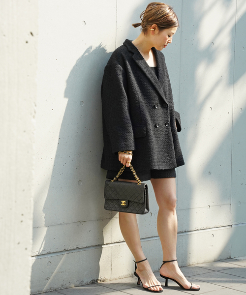 deuxieme classe Oversized ツイード ジャケット Oversized ツイード ジャケット（その他アウター）｜Deuxieme