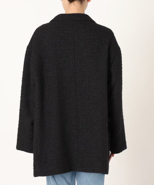 deuxieme classe Oversized ツイード ジャケット Oversized ツイード ジャケット（その他アウター）｜Deuxieme