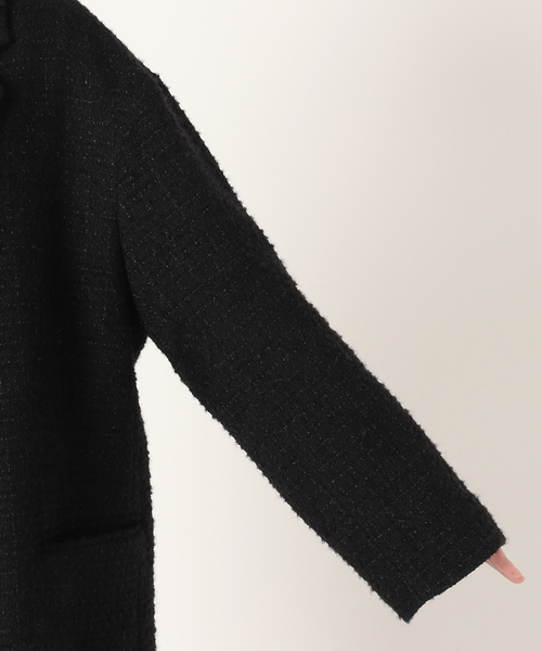 【定価約5.3万✨】Deuxieme Classe TWEED ジャケット　黒 Oversized ツイード ジャケット（その他アウター）｜Deuxieme