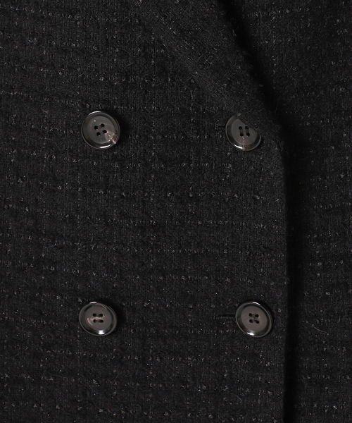 【定価約5.3万✨】Deuxieme Classe TWEED ジャケット　黒 Oversized ツイード ジャケット（その他アウター）｜Deuxieme