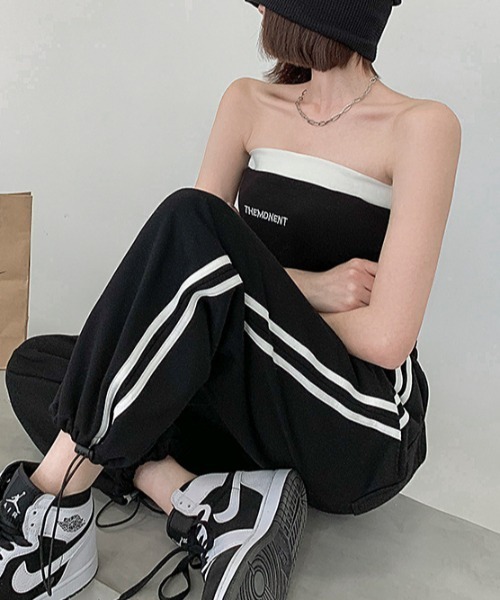 dream in the cradle（ドリームインザクレイドル）の「リラク・ジョグパンツ（スウェットパンツ・レディース・ブラック/ホワイト/グレー・FREE）」の3枚目の写真