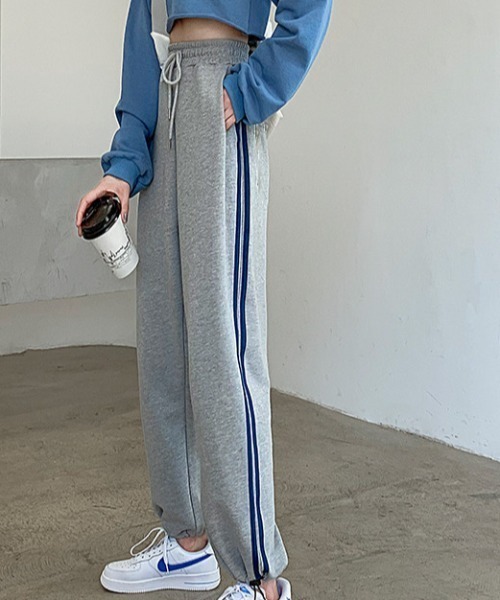 dream in the cradle（ドリームインザクレイドル）の「リラク・ジョグパンツ（スウェットパンツ・レディース・ブラック/ホワイト/グレー・FREE）」の8枚目の写真