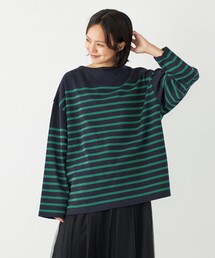 SHIPS Colors:〈洗濯機可能〉バスクボーダー オーバー TEE