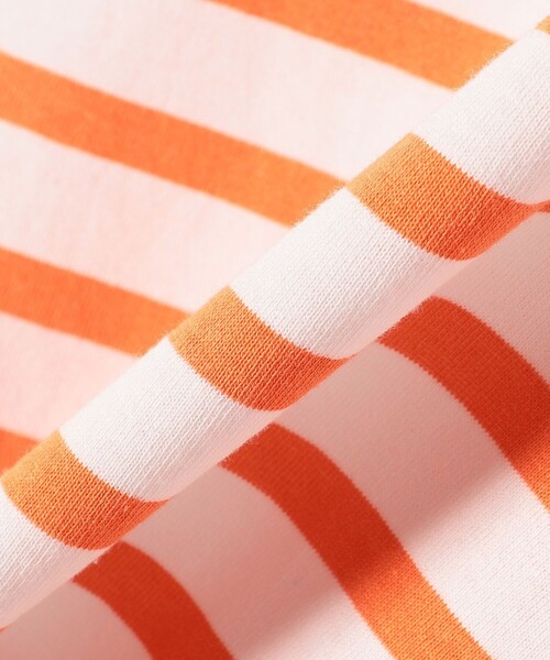 SHIPS Colors（シップス カラーズ）の「SHIPS Colors:〈洗濯機可能〉バスクボーダー オーバー TEE（Tシャツ/カットソー・レディース・オレンジ/グリーン/ブルー/グレー/ネイビー・ONE SIZE）」の13枚目の写真