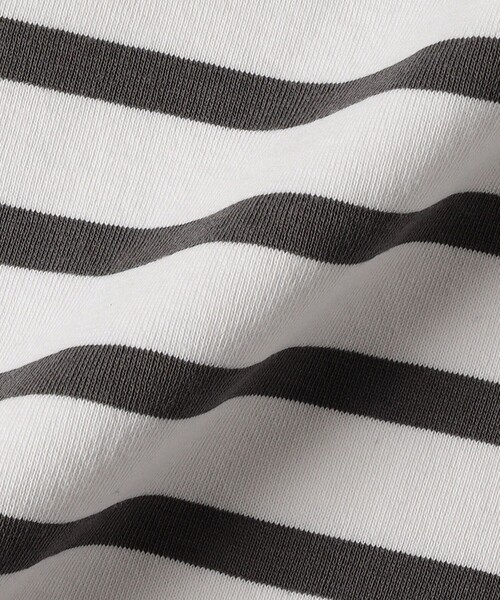 SHIPS Colors（シップス カラーズ）の「SHIPS Colors:〈洗濯機可能〉バスクボーダー オーバー TEE（Tシャツ/カットソー・レディース・オレンジ/グリーン/ブルー/グレー/ネイビー・ONE SIZE）」の14枚目の写真