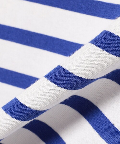 SHIPS Colors（シップス カラーズ）の「SHIPS Colors:〈洗濯機可能〉バスクボーダー オーバー TEE（Tシャツ/カットソー・レディース・オレンジ/グリーン/ブルー/グレー/ネイビー・ONE SIZE）」の16枚目の写真