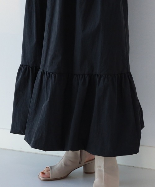 Ray BEAMS（レイビームス）の「Ray BEAMS / シャーリング バルーン スカート（スカート・レディース・オフホワイト/ブラック・0/1）」の12枚目の写真