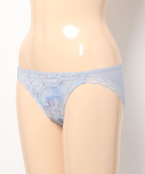 AMOSTYLE BY Triumph(アモスタイルバイトリンプ)の「レギュラーショーツ スカイヴェール AMST1425 Mini JX(ショーツ・レディース・ホワイト/ブルー/ベージュ・M/L)」の9枚目の写真