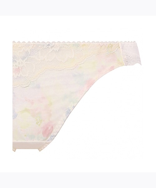 AMOSTYLE BY Triumph(アモスタイルバイトリンプ)の「レギュラーショーツ スカイヴェール AMST1425 Mini JX(ショーツ・レディース・ホワイト/ブルー/ベージュ・M/L)」の4枚目の写真