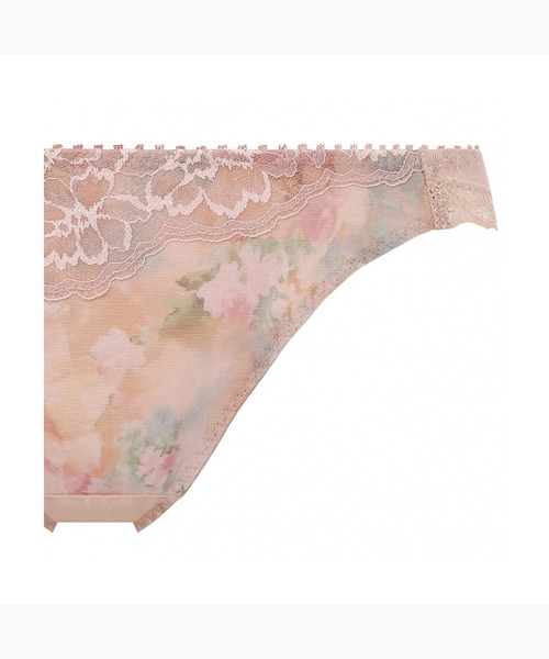 AMOSTYLE BY Triumph(アモスタイルバイトリンプ)の「レギュラーショーツ スカイヴェール AMST1425 Mini JX(ショーツ・レディース・ホワイト/ブルー/ベージュ・M/L)」の5枚目の写真