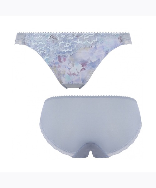 AMOSTYLE BY Triumph(アモスタイルバイトリンプ)の「レギュラーショーツ スカイヴェール AMST1425 Mini JX(ショーツ・レディース・ホワイト/ブルー/ベージュ・M/L)」の7枚目の写真