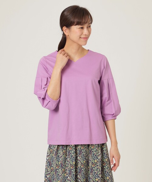 【セール】【ウォッシャブル】メガハイゲージカットソー（Tシャツ/カットソー）｜TRANS WORK（トランスワーク）