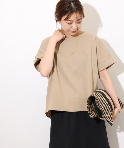 JOURNAL STANDARD relume（ジャーナルスタンダード　レリューム）の「《追加》ADDICTポンチクルーネックタックプルオーバー（Tシャツ/カットソー・レディース・ホワイト/チャコールグレー/ブラック/ベージュ・FREE）」の4枚目の写真