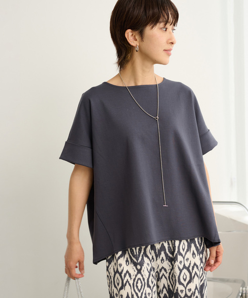 JOURNAL STANDARD relume（ジャーナルスタンダード　レリューム）の「《追加》ADDICTポンチクルーネックタックプルオーバー（Tシャツ/カットソー・レディース・ホワイト/チャコールグレー/ブラック/ベージュ・FREE）」の3枚目の写真