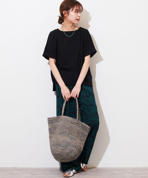 JOURNAL STANDARD relume（ジャーナルスタンダード　レリューム）の「《追加》ADDICTポンチクルーネックタックプルオーバー（Tシャツ/カットソー・レディース・ホワイト/チャコールグレー/ブラック/ベージュ・FREE）」の5枚目の写真