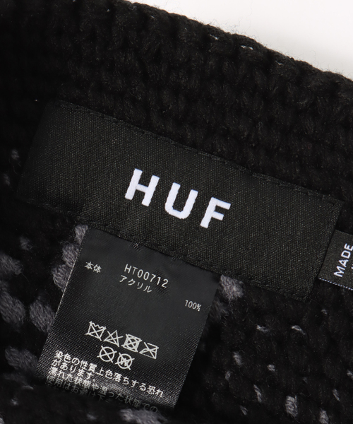 JOINT WORKS（ジョイントワークス）の「【HUF / ハフ】 CHAIN LINK KNIT HAT（ニットキャップ/ビーニー・メンズ・ブラック/ブラウン・MEDIUM）」の8枚目の写真
