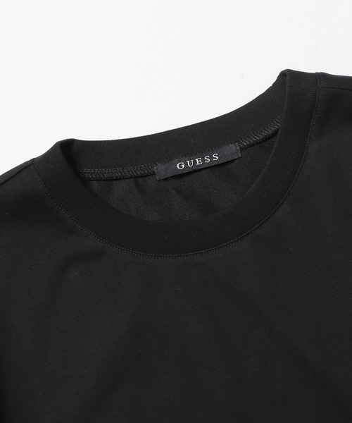 Guess(ゲス)の「GUESS/ゲス MEN S L/SLV TEE SHIRT 半袖Tシャツ ブランドロゴ ワンポイント ロゴTシャツ(Tシャツ/カットソー・メンズ・ブラック/ホワイト/グリーン・L/M/XL)」の6枚目の写真