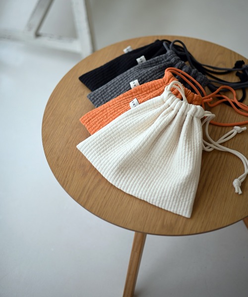 Marient（マリエント）の「ヌビ巾着BAG（ショルダーバッグ・レディース・オレンジ/ブラック/アイボリー/グレー・FREE）」の11枚目の写真