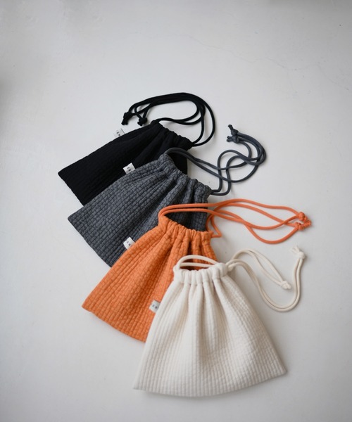 Marient（マリエント）の「ヌビ巾着BAG（ショルダーバッグ・レディース・オレンジ/ブラック/アイボリー/グレー・FREE）」の15枚目の写真