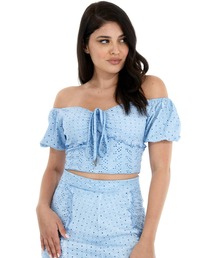 Guess | Aini Eyelet Crop Top(Tシャツ/カットソー)