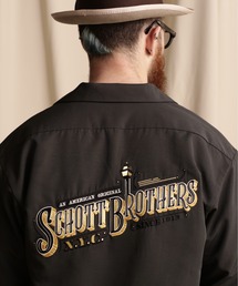 schott | Schott/ショット/LS TC SHIRT  BARBER EMB/バーバーロゴ刺繍 ワークシャツ(シャツ/ブラウス)
