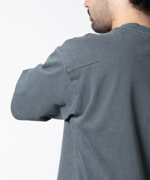 wrou(ロウ)の「16/2 ヴィンテージ Tシャツ / 16/2 TENJIKU VINTAGE TEE(Tシャツ/カットソー・メンズ・ベージュ系その他/グレー・1/2/3)」の9枚目の写真