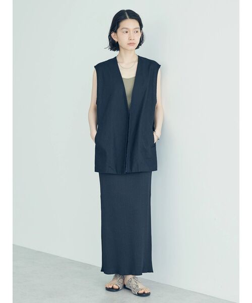 AMERICAN HOLIC（アメリカンホリック）の「リネンブレンドジレベスト（ベスト・レディース・モカ/ブラック・M/L）」の19枚目の写真