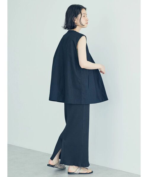 AMERICAN HOLIC（アメリカンホリック）の「リネンブレンドジレベスト（ベスト・レディース・モカ/ブラック・M/L）」の21枚目の写真