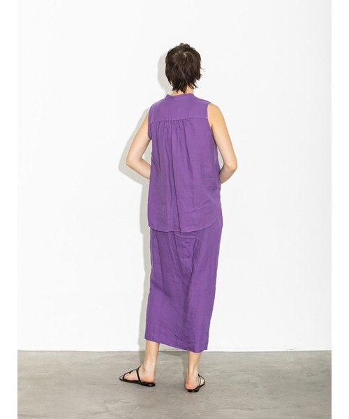 enchainement（アンシェヌマン）の「Hemp Maxi Tight Skirt（スカート・レディース・ブラック/パープル・フリー）」の8枚目の写真
