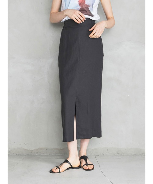 enchainement（アンシェヌマン）の「Hemp Maxi Tight Skirt（スカート・レディース・ブラック/パープル・フリー）」の19枚目の写真
