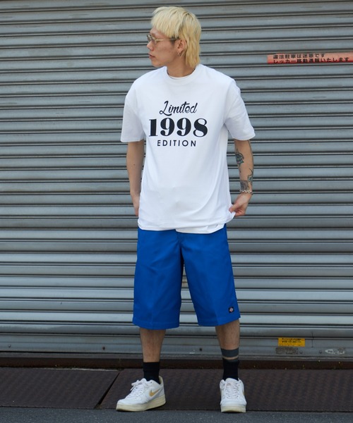 NO NEED(ノーニード)の「1998レトロデザイン ビッグシルエット カラーTシャツ(Tシャツ/カットソー・メンズ・ホワイト/ブラック/ベージュ/グリーン・フリ-)」の14枚目の写真