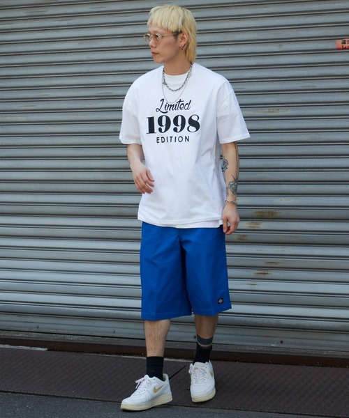 NO NEED(ノーニード)の「1998レトロデザイン ビッグシルエット カラーTシャツ(Tシャツ/カットソー・メンズ・ホワイト/ブラック/ベージュ/グリーン・フリ-)」の15枚目の写真