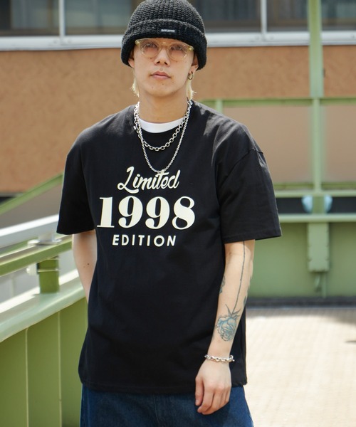 NO NEED(ノーニード)の「1998レトロデザイン ビッグシルエット カラーTシャツ(Tシャツ/カットソー・メンズ・ホワイト/ブラック/ベージュ/グリーン・フリ-)」の17枚目の写真