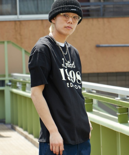 NO NEED(ノーニード)の「1998レトロデザイン ビッグシルエット カラーTシャツ(Tシャツ/カットソー・メンズ・ホワイト/ブラック/ベージュ/グリーン・フリ-)」の18枚目の写真