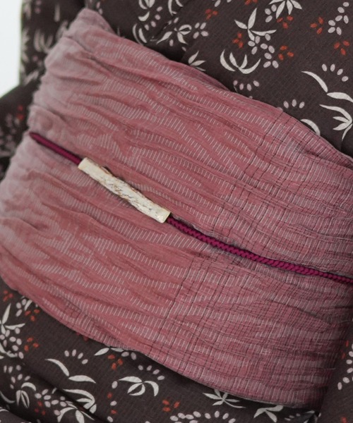 ✅新品【ココアブラウン小花】utatane たかあしあかり 浴衣単品 utatane（ウタタネ）の「【たかあしあかり×utatane】浴衣3点