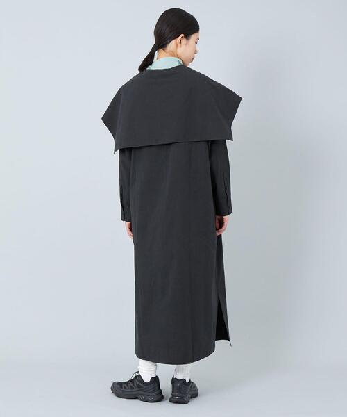CITEN（シテン）の「＜CITEN＞ケープカラー ワンピース（ワンピース・レディース・ブラック/ダークブラウン・FREE）」の13枚目の写真